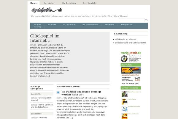 Mimbo theme site design template sample