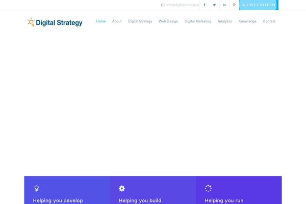 Digitalagency theme site design template sample