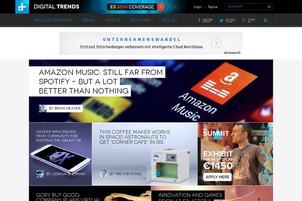 Sailthru for WordPress website example screenshot