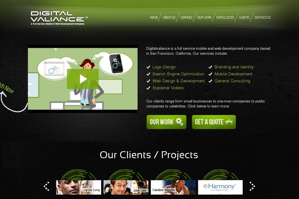 Dv theme site design template sample