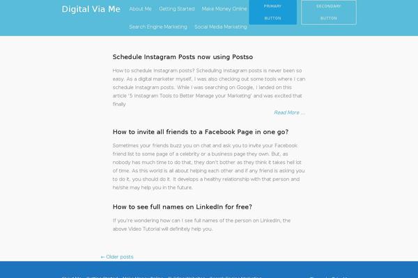Tesseract theme site design template sample