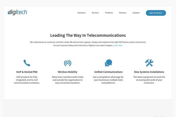 Digitech theme site design template sample
