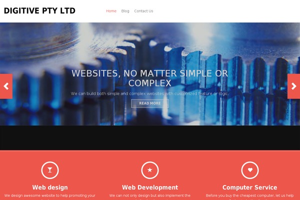 Revera theme site design template sample