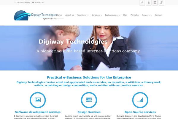 Envision theme site design template sample