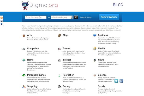 Site using Social Slider plugin