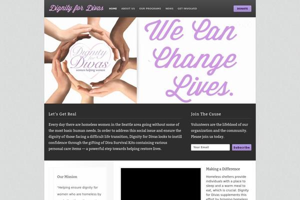 Outreach theme site design template sample