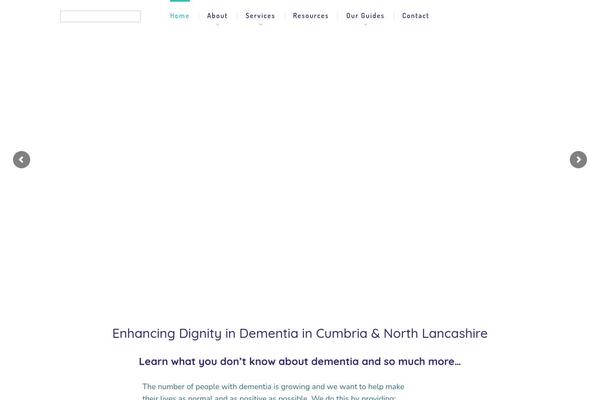 dignityindementia.org site used Nanocare