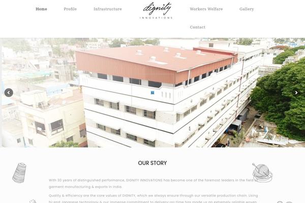 Dignity theme site design template sample