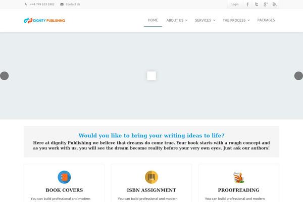 Envision theme site design template sample