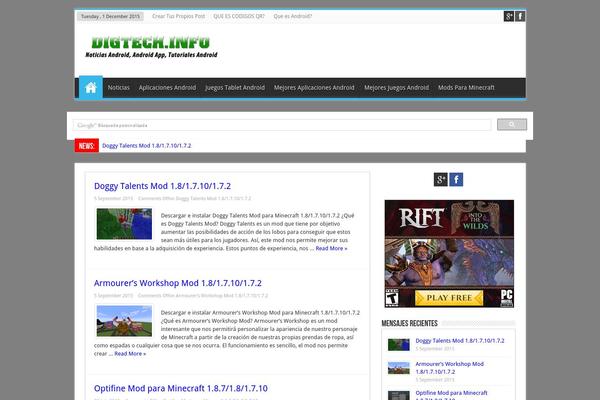 Newszine theme site design template sample