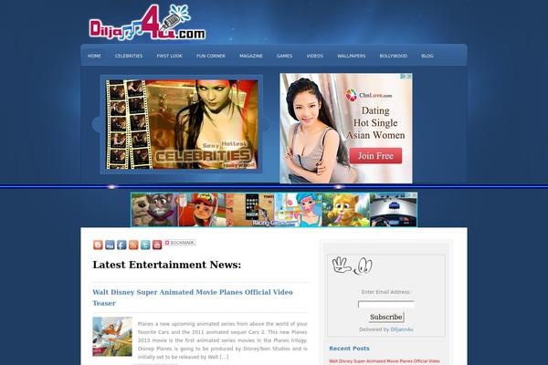 GrungeMag theme site design template sample