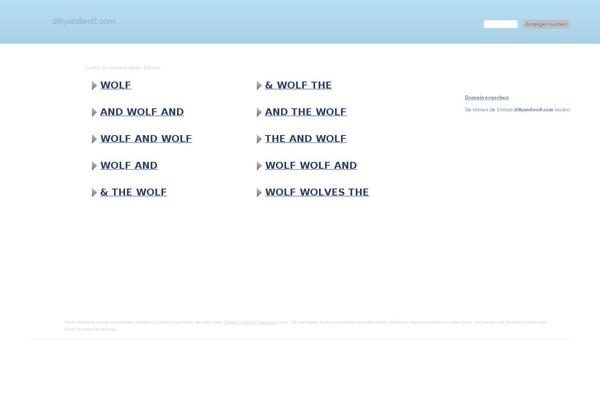 dillyandwolf.com site used Dillywolf