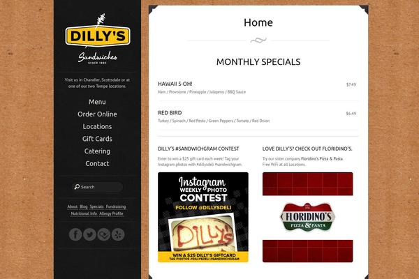 Eatery theme site design template sample