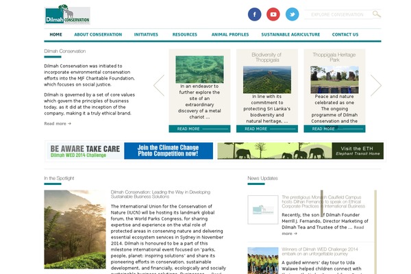 dilmahconservation.org site used Conservation