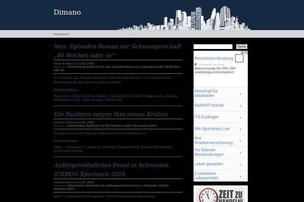 Big City theme site design template sample