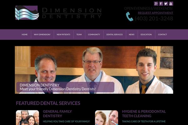 dimensiondentistry.com site used Dimension