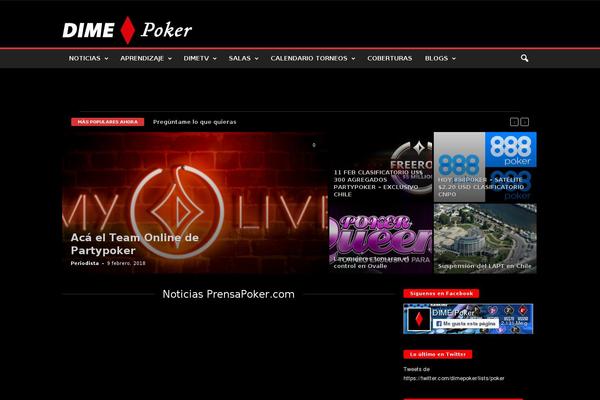 Newsmag Child theme site design template sample