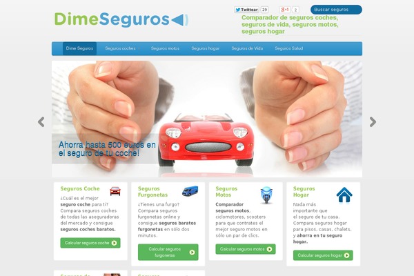 dimeseguros.com site used Dime