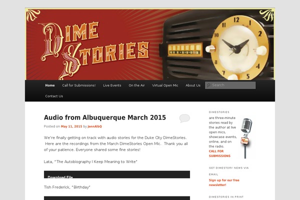 Twenty Eleven theme site design template sample