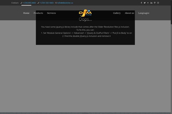 Site using message ticker plugin