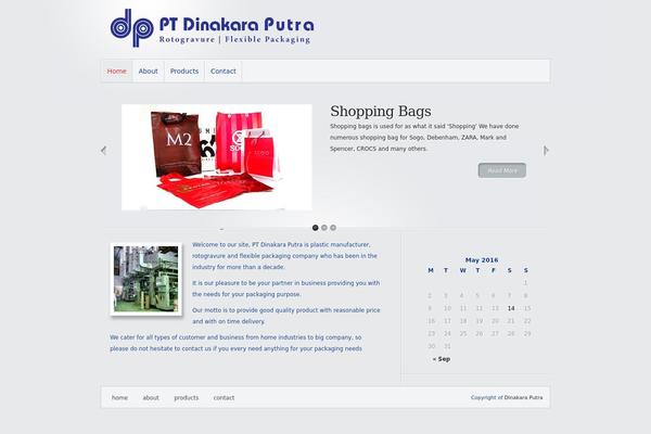 Minimal theme site design template sample