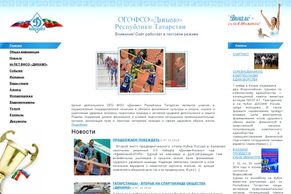 Dinamo theme site design template sample