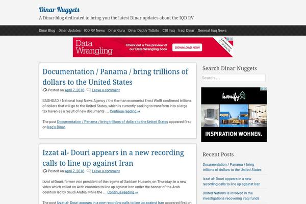 pacify theme site design template sample