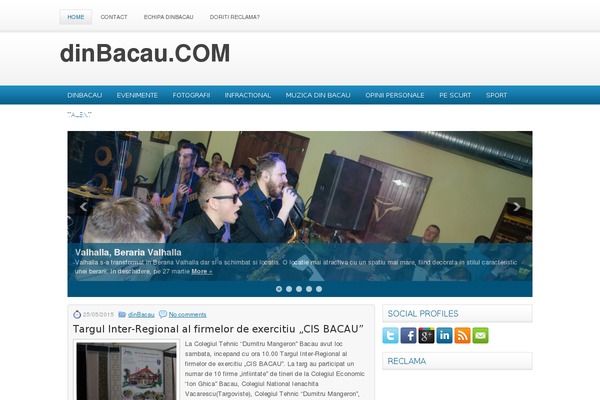dinbacau.com site used Financetime