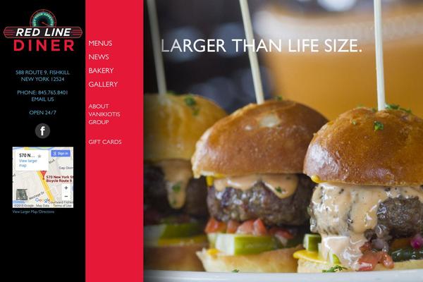 RedLine theme site design template sample