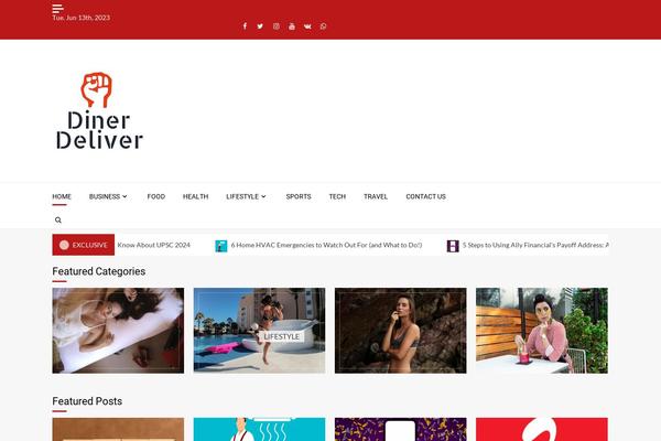 Magnitude theme site design template sample