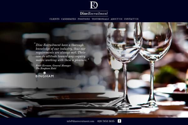 Dine theme site design template sample
