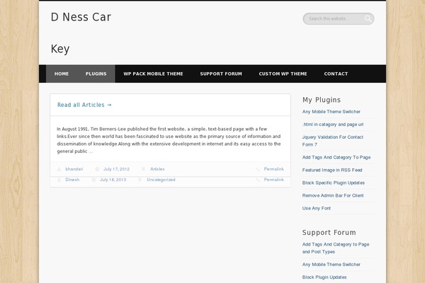 WordPress website example screenshot