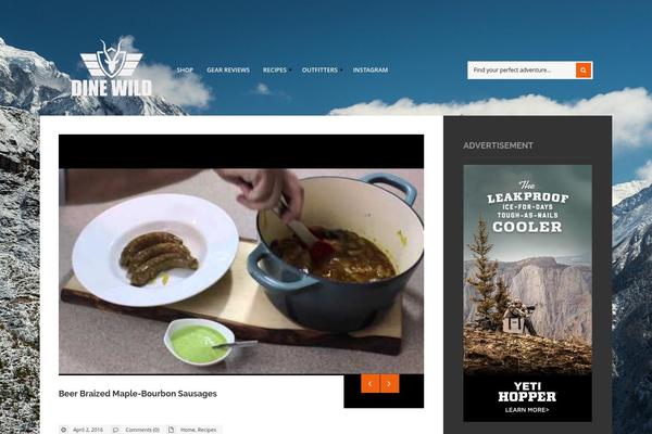 Outdoor theme site design template sample