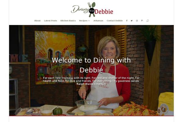 Food-blog theme site design template sample