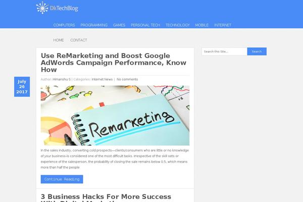 Nominal theme site design template sample
