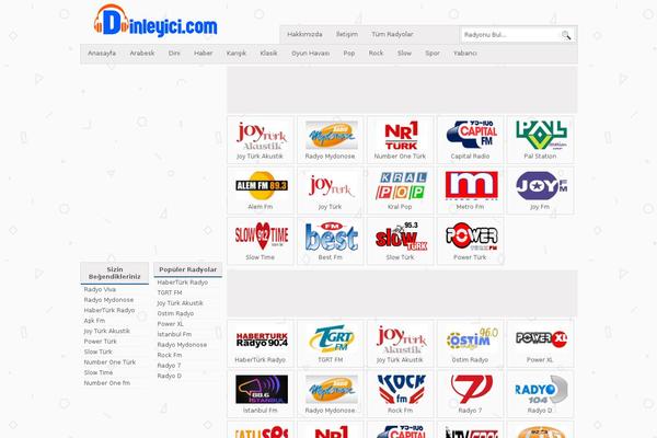 dinleyici.com site used Temaradyo