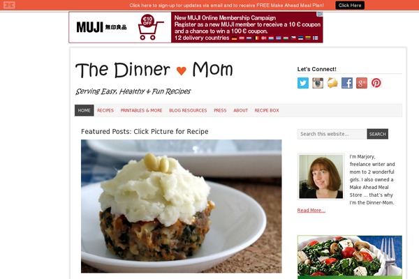 dinner-mom.com site used Foodiepro-v445