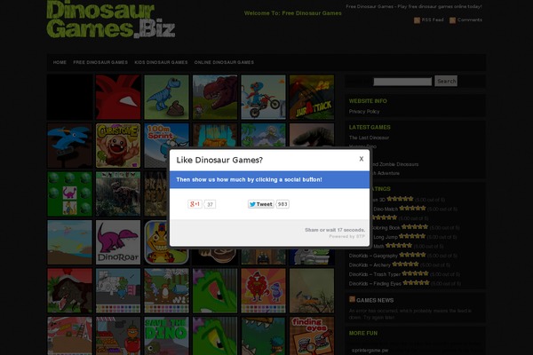 Site using Acurax On Click Pop Under plugin