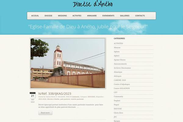Blessing theme site design template sample