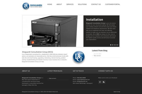 Aquitaine theme site design template sample
