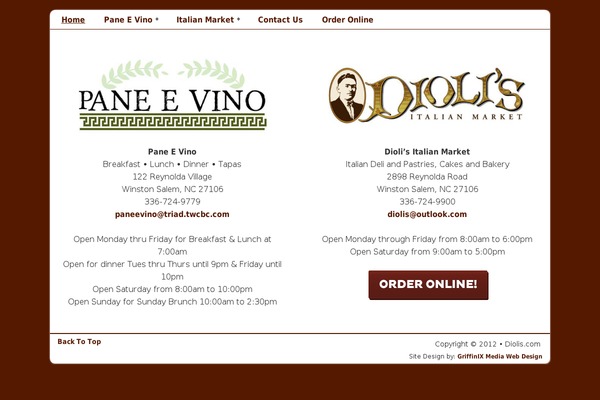 Core theme site design template sample