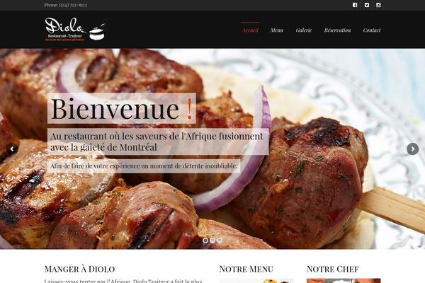 Nosh theme site design template sample