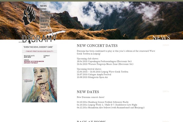 diorama2013 theme websites examples