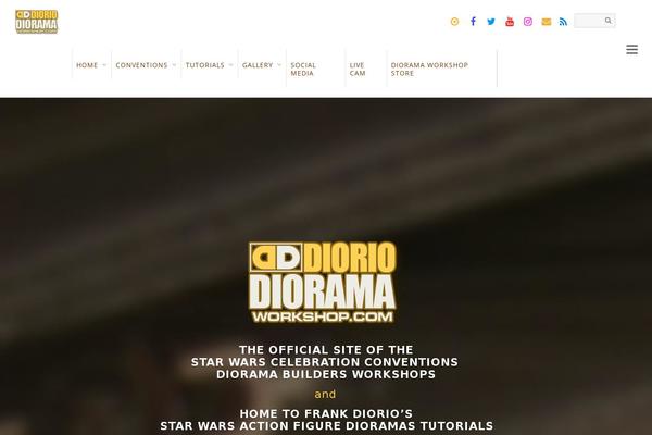 dioramaworkshop.com site used Themify-peak