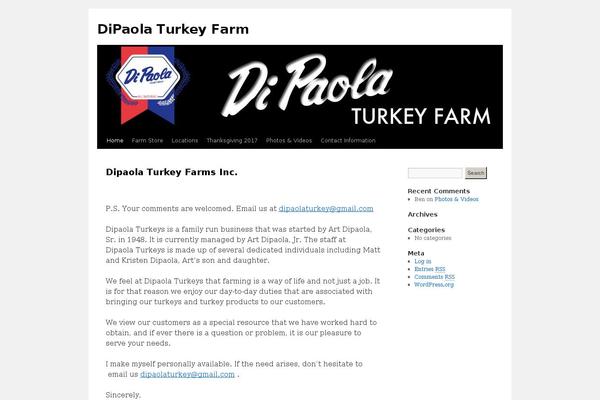 dipaolaturkeyfarm.com site used Dipaolaturkey
