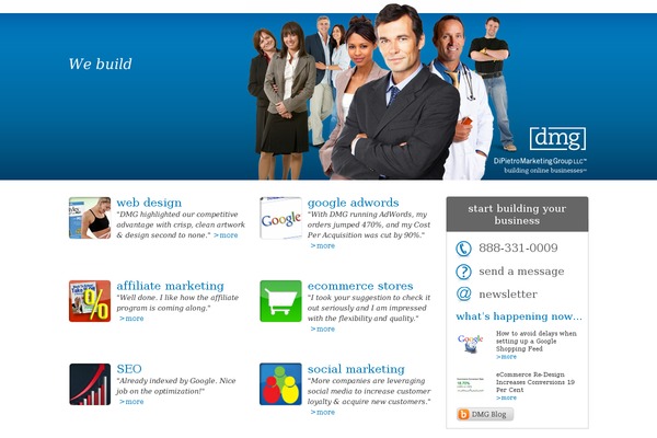 Dmg theme site design template sample
