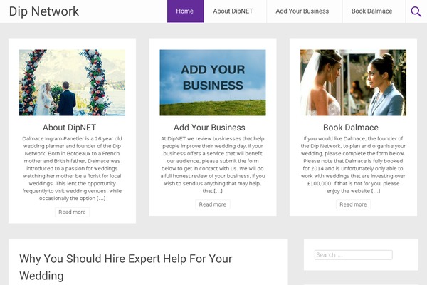 Radiate theme site design template sample