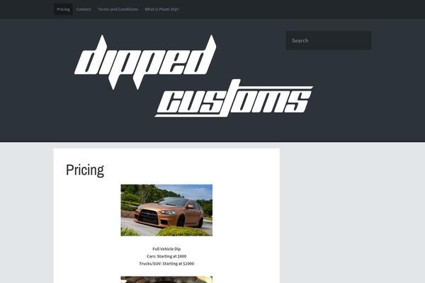 Dice theme site design template sample