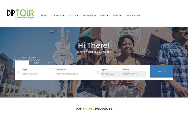 Traveler theme site design template sample
