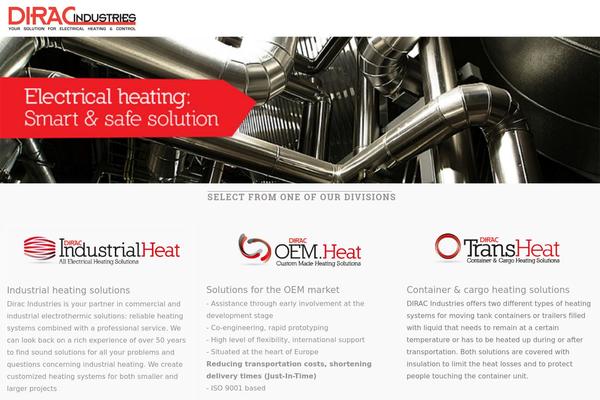 Tesseract theme site design template sample